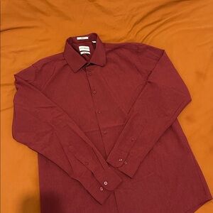 Lucky Brand Burgundy Slim Fit Shirt
